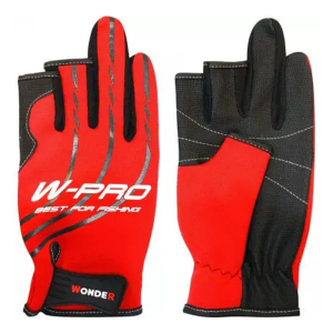 Перчатки без трех пальцев Wonder W-PRO Red L
